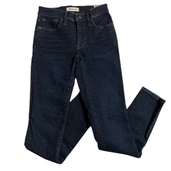 Madewell NWT Indigo 9” Mid Rise Skinny Jeans Sz 26 - Picture 10 of 12